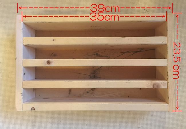 【自作】木製オリンピックプレートラック寸法
